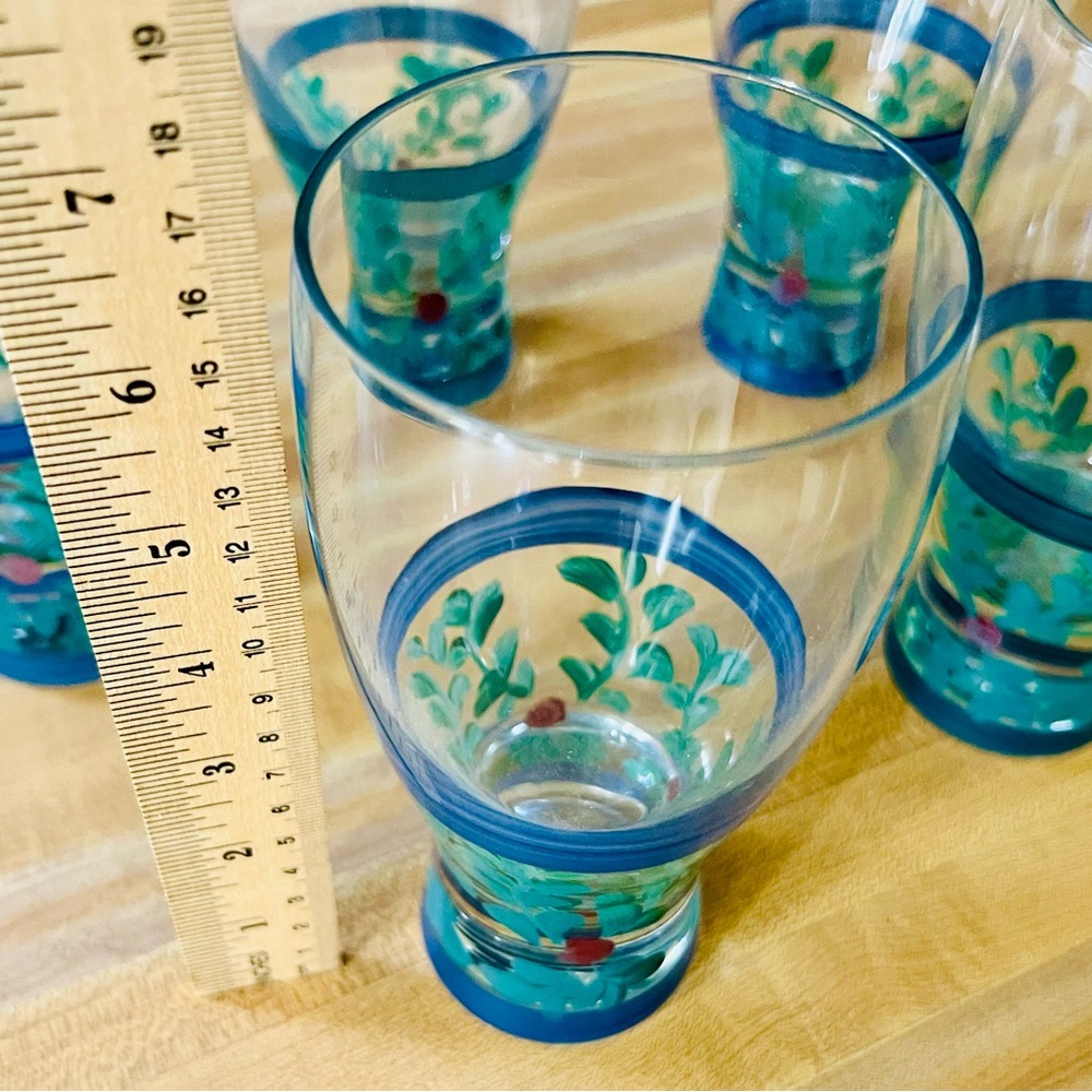 Gail Pittman Annabella Drinking Glasses Set of Five EUC - Picture 3 of 9